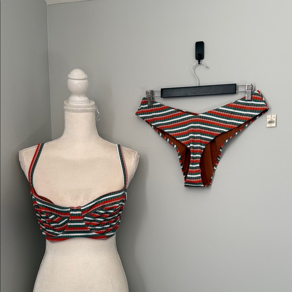 Aerie Multicolor Striped Bikini Bottom - Picture 2 of 6